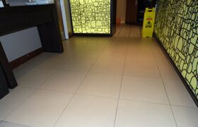 Commercial floor tiling